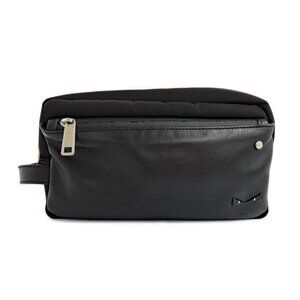 Fendi Bugs Eye Travel Pouch 7 N0088 Second Bag Black Nylon Leather